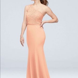 Bellini one shoulder corset lace stretch dress
